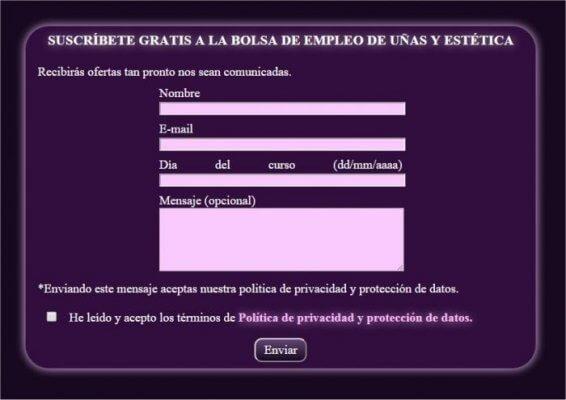 Bolsa de trabajo técnicos de uñas