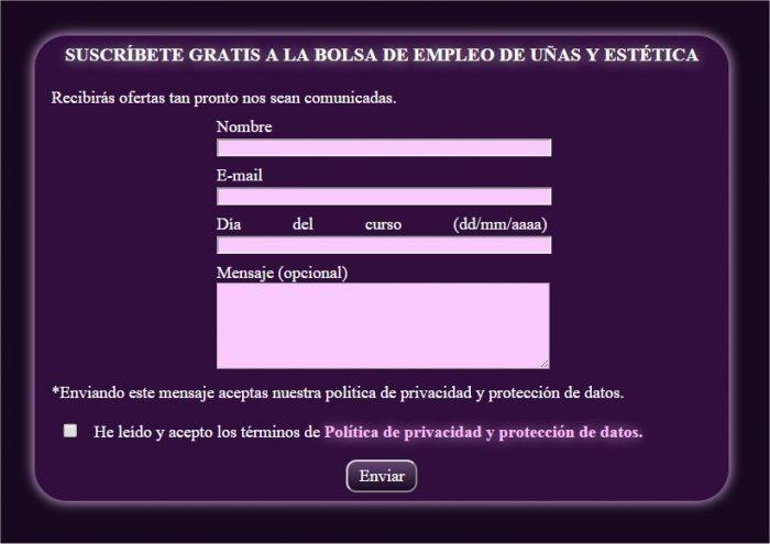 Bolsa de trabajo técnicos de uñas