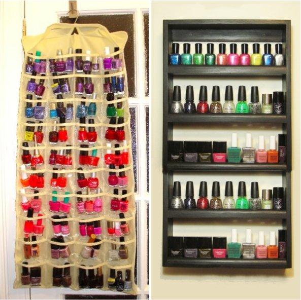 Ordenar los esmaltes de uñas