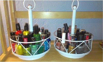 Ordenar los esmaltes de uñas