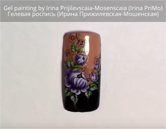 Flor con gel Painting por Irina PriMo