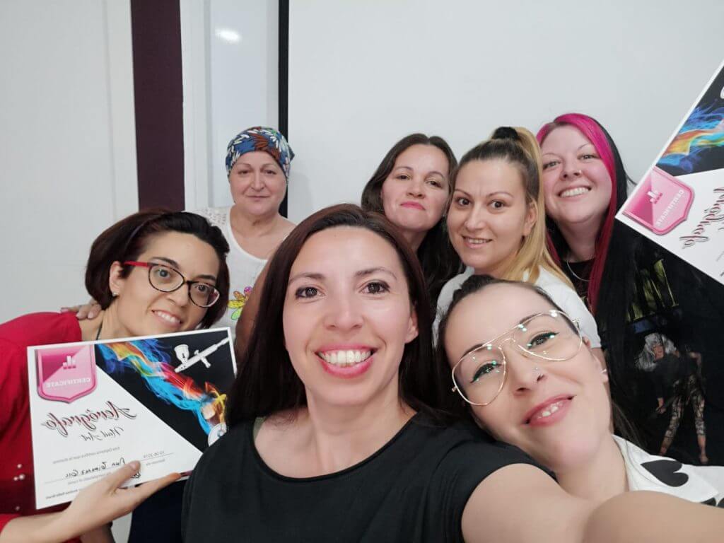 , Curso de aerografía en uñas. Así fue:, Uñas y Estética