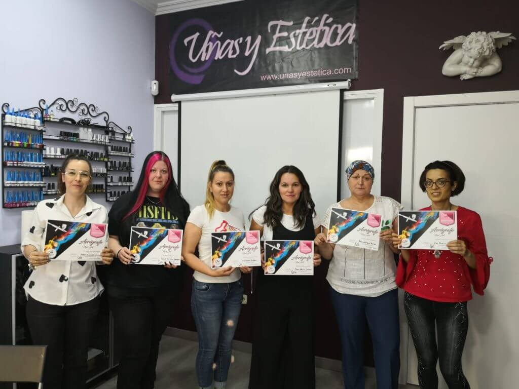 , Curso de aerografía en uñas. Así fue:, Uñas y Estética