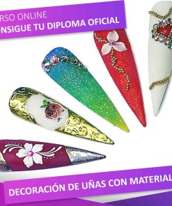 curso de decoración de uñas con materiales