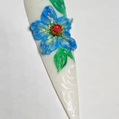 Flor de Cristal azul