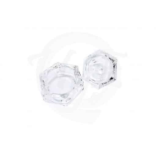 Godet de cristal con tapa