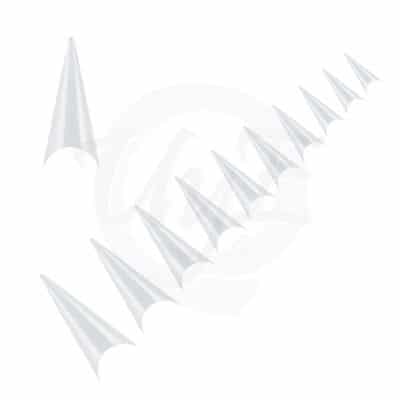 tips stiletto - transparentes