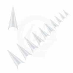 tips stiletto - transparentes